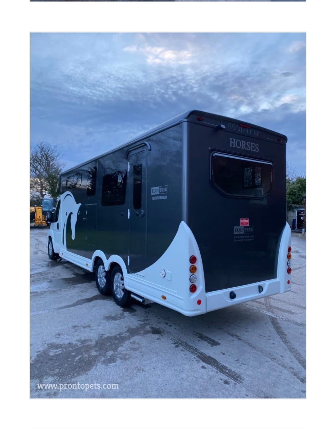 Rear view of the transporter